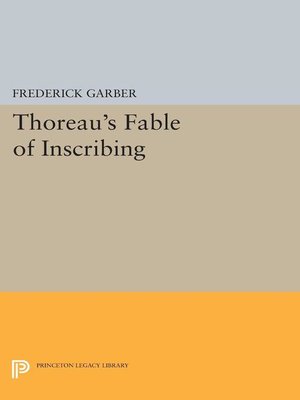 cover image of Thoreau's Fable of Inscribing